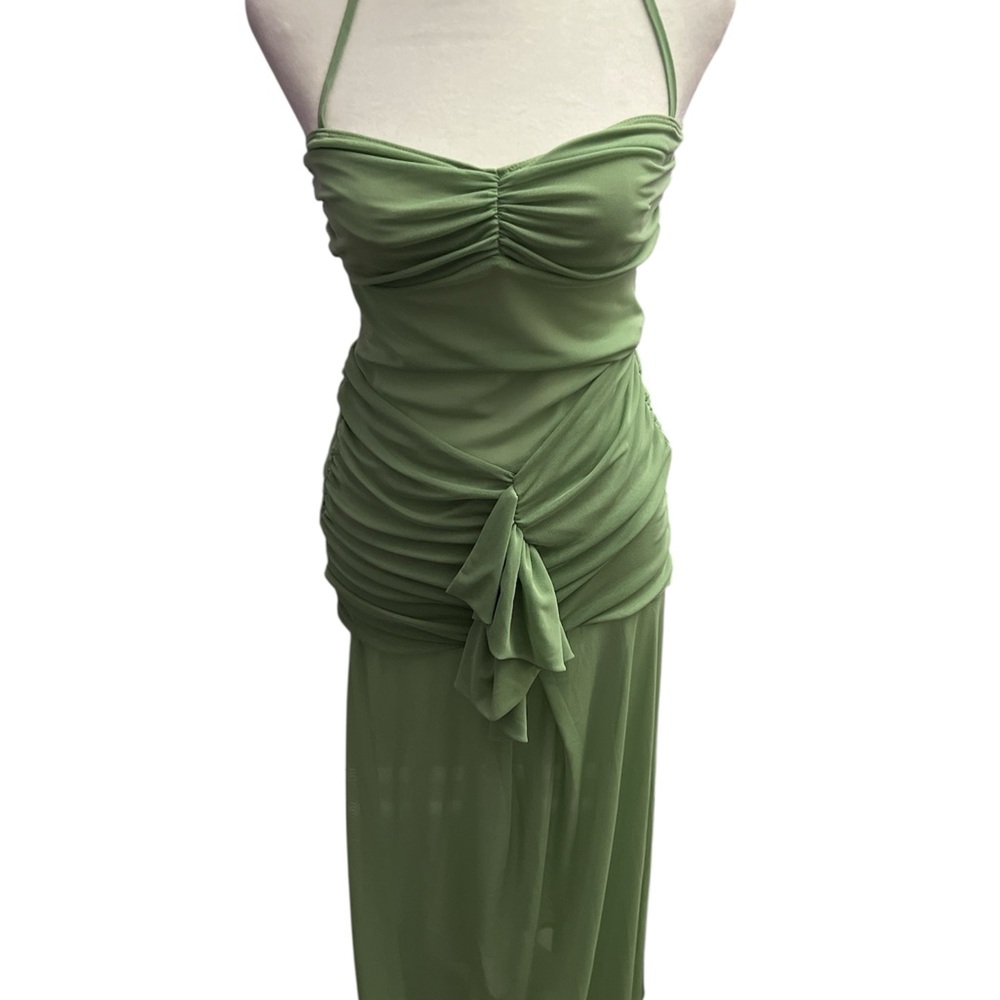 Nightcap Green Halter Dress